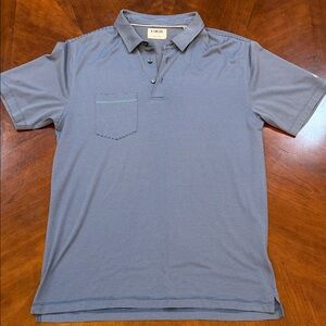 Linksoul Gray Striped Polo Shirt